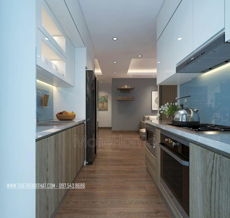 thiết kế nội thất phòng bếp đẹp tại Lào Cai
